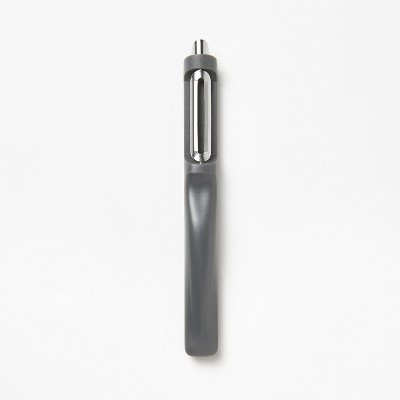 Soft Grip Swivel Peeler Dark Gray - Figmint™: Non-Slip Grip, Polypropylene & Stainless Steel, Hand Wash, Dishwasher-Safe | Target