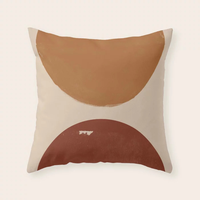 Burnt Orange Sun, New Boho Throw Pillow | Society6