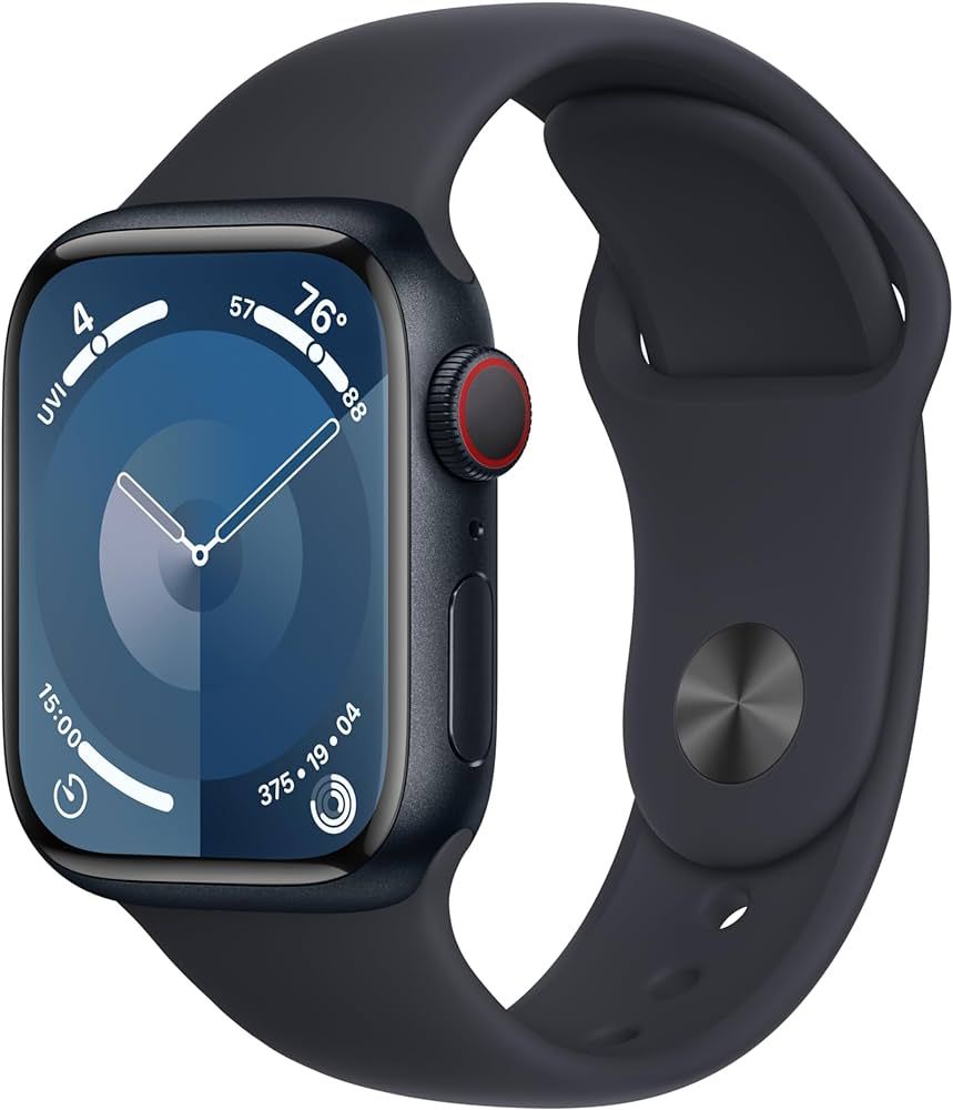 Apple Watch Series 9 [GPS + Cellular 41mm] Smartwatch with Midnight Aluminum Case with Midnight S... | Amazon (US)