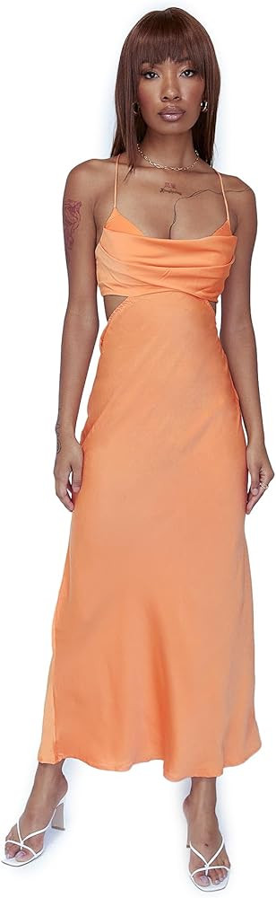 Princess Polly Women's Giselle Midi Dress Orange | Amazon (US)