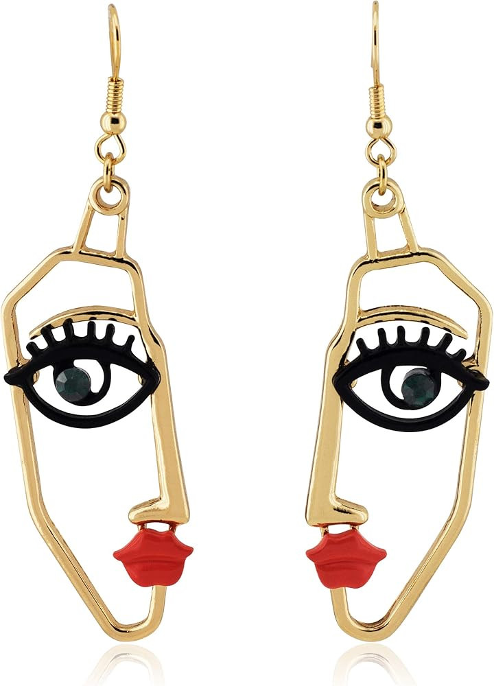 Women's Face Statement Dangle Drop Earrings | Amazon (US)