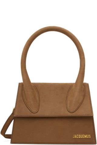Brown Le Papier 'Le Grand Chiquito' Top Handle Bag | SSENSE