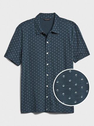 Slim-Fit Vintage Knit Shirt | Banana Republic Factory