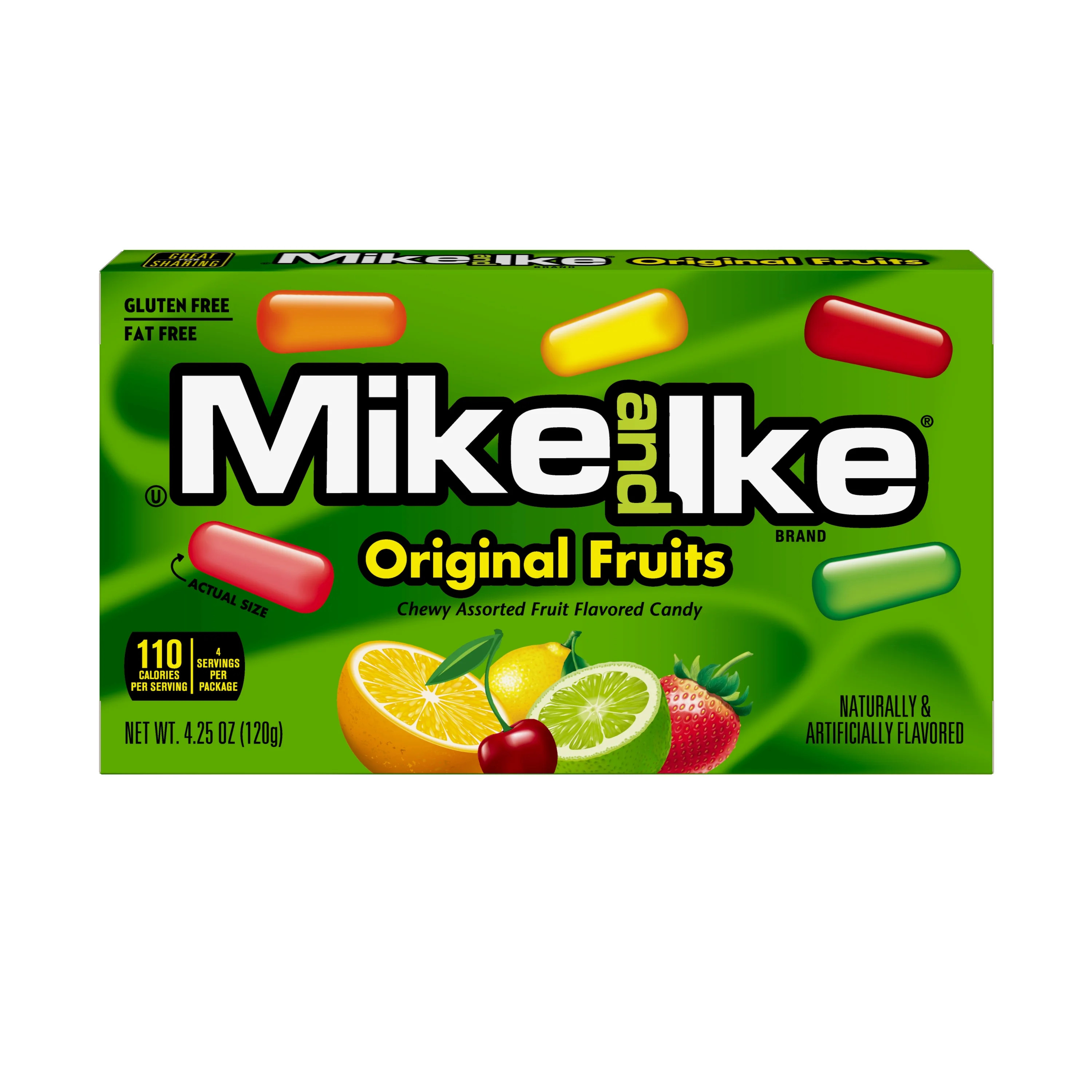 Mike and Ike Original Fruits Candy, 4.25 Ounce Theater Box, 1 Count - Walmart.com | Walmart (US)
