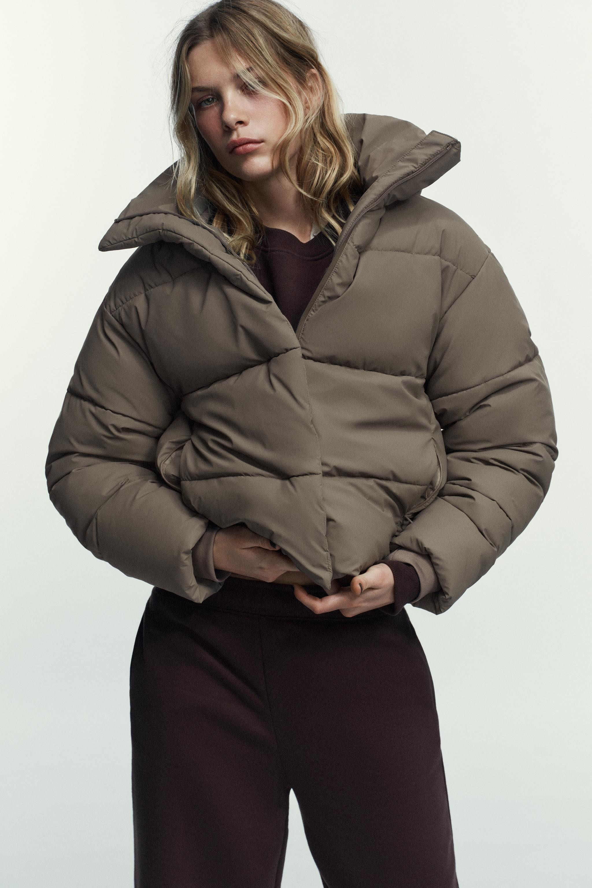 SHORT RUBBERIZED WINDPROOF PUFFER JACKET | Zara US