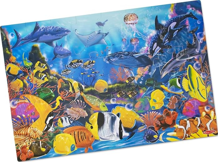 Melissa & Doug Underwater Ocean Floor Puzzle 48-Piece Set | Amazon (US)