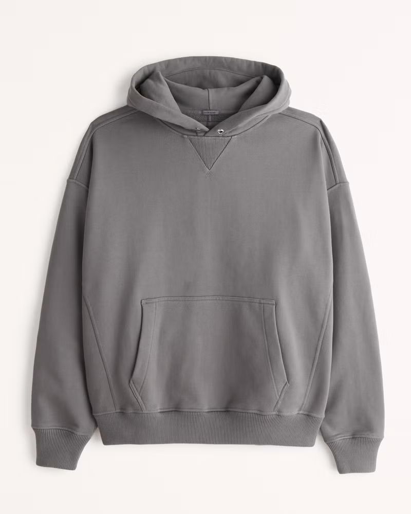 Essential Premium Heavyweight Popover Hoodie | Abercrombie & Fitch (US)