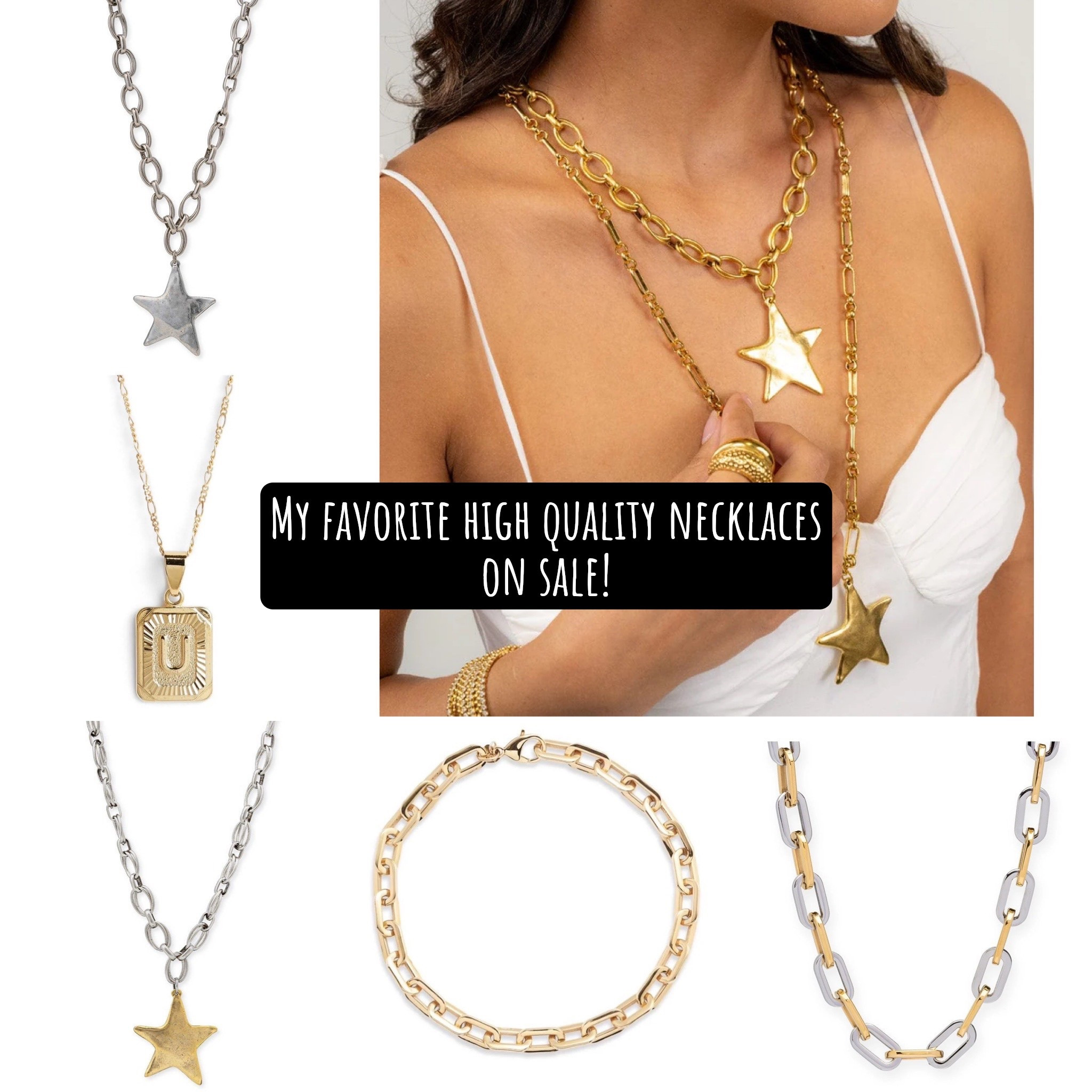 My favorite brand of necklaces and chunky chains has a SITEWIDE SALE going on of 15% off! So worth the price especially if you can snag it on sale! I love the two tone gold and silver looks!

Bracha necklaces, chain necklaces, initial necklace, star necklace


#LTKHoliday #LTKSaleAlert #LTKGiftGuide