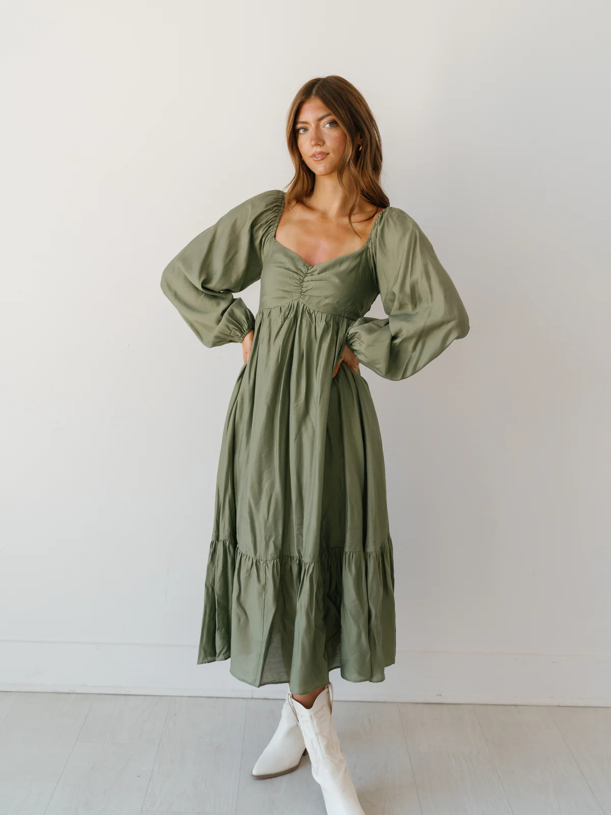 Montreal Mist Dress - Olive | Landry Kate