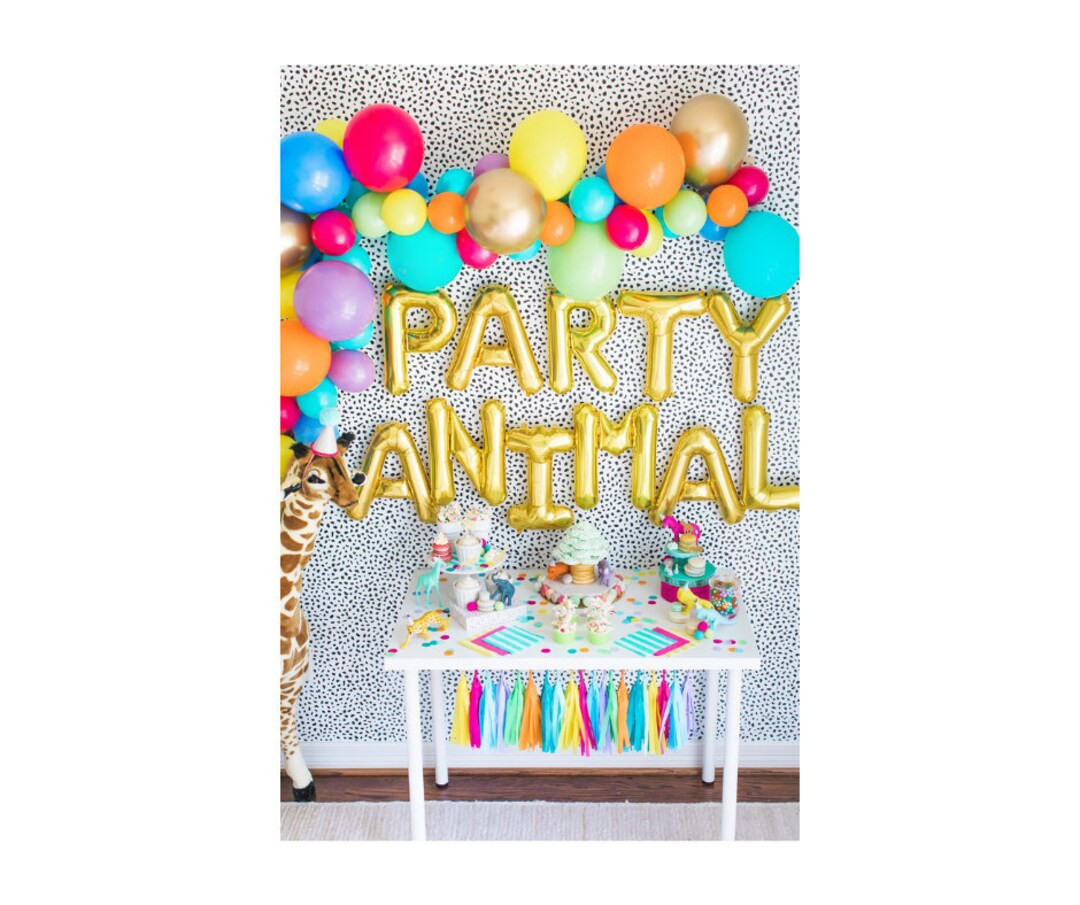 Party Animal Backdrop - Party Animal Balloon Garland - Party Animal Birthday Decor - Party Animal... | Etsy (US)