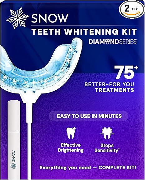 Teeth Whitening Kit - Snow Teeth Whitening Serum and LED Mouthpiece Whitener, Formulated with Hyd... | Amazon (US)