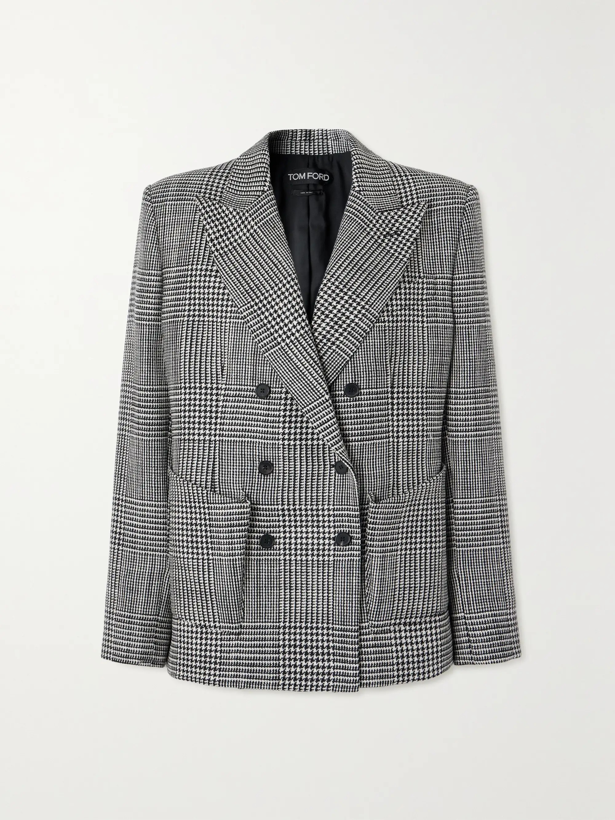 Double-breasted checked wool-tweed blazer | NET-A-PORTER (UK & EU)
