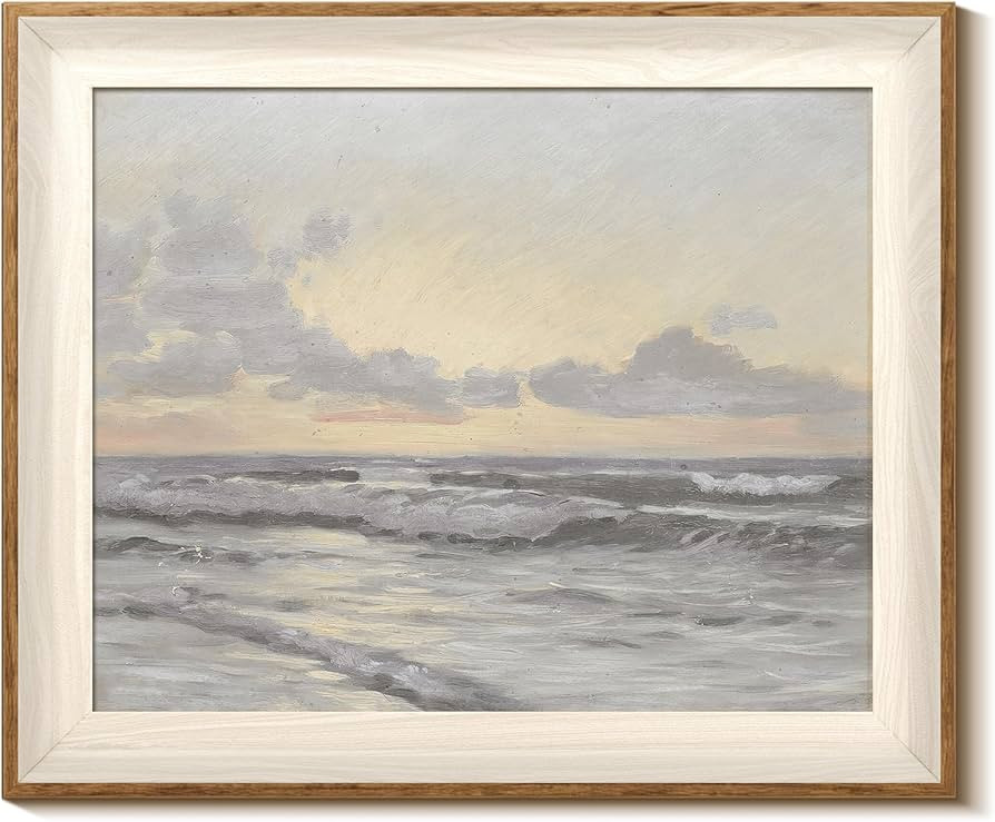 InSimSea Framed Canvas Wall Art of Coastal Sailboat - Art Work for Wall Decor Paintings, Framed C... | Amazon (US)