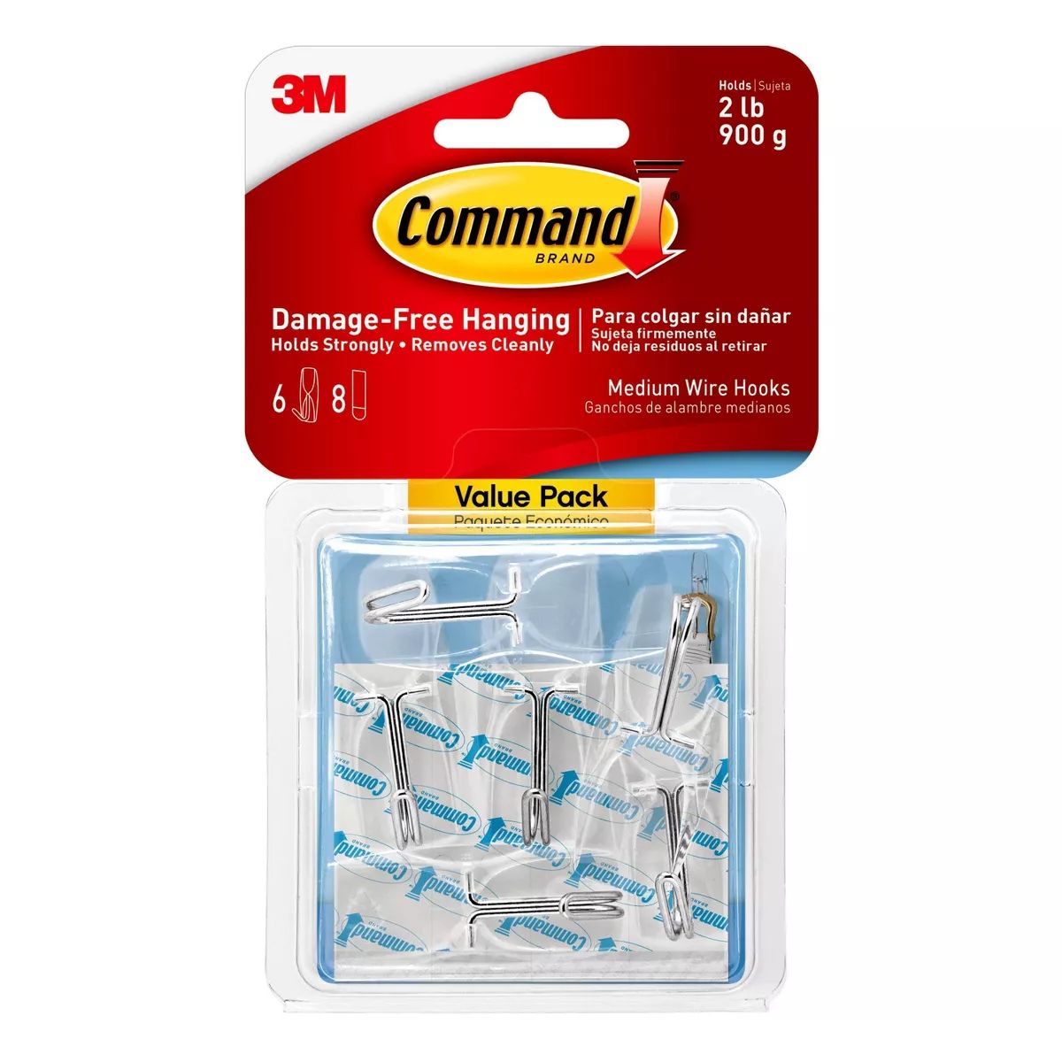 Command Medium Sized Wire Toggle Hooks Value Pack White | Target
