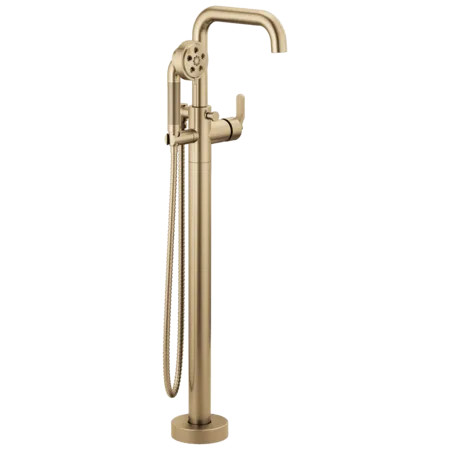 Brizo Litze Single Handle Freestanding Tub Filler with H2Okinect Handshower - Less HandlesModel: ... | Build.com, Inc.