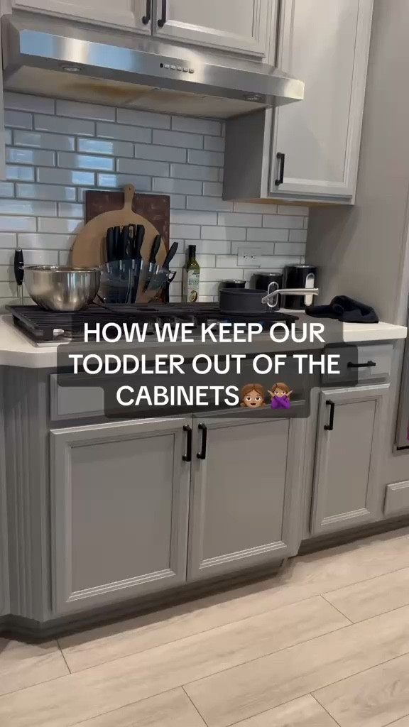 The perfect hack if you have a busy toddler! Keep your kitchen cabinets closed with these locks!

#LTKHome #LTKFamily #LTKBaby