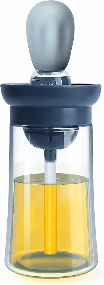 WOBILOO Glass Olive Oil Dispenser Bottle With Silicone Brush 2 In 1, Silicone Dropper Measuring O... | Amazon (US)