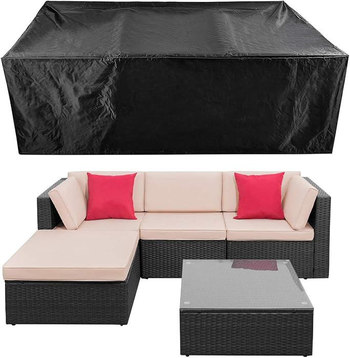 Patio Conversation Set Cover Patio Furniture Set Cover Outdoor Sectional Sofa Set Covers Waterpro... | Amazon (US)