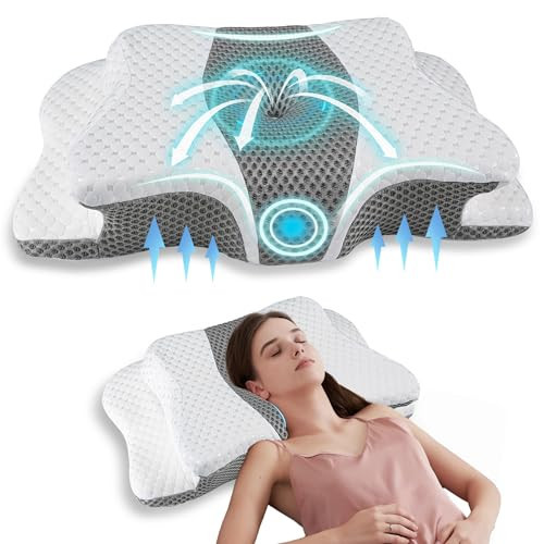 Pain Relief Cervical Pillow for Neck Support,Adjustable Ergonomic Pillow Cozy Sleeping,Odorless Orthopedic Memory Foam Pillows,Contour Bed Pillow for Side Back Stomach Sleeper | Amazon (US)