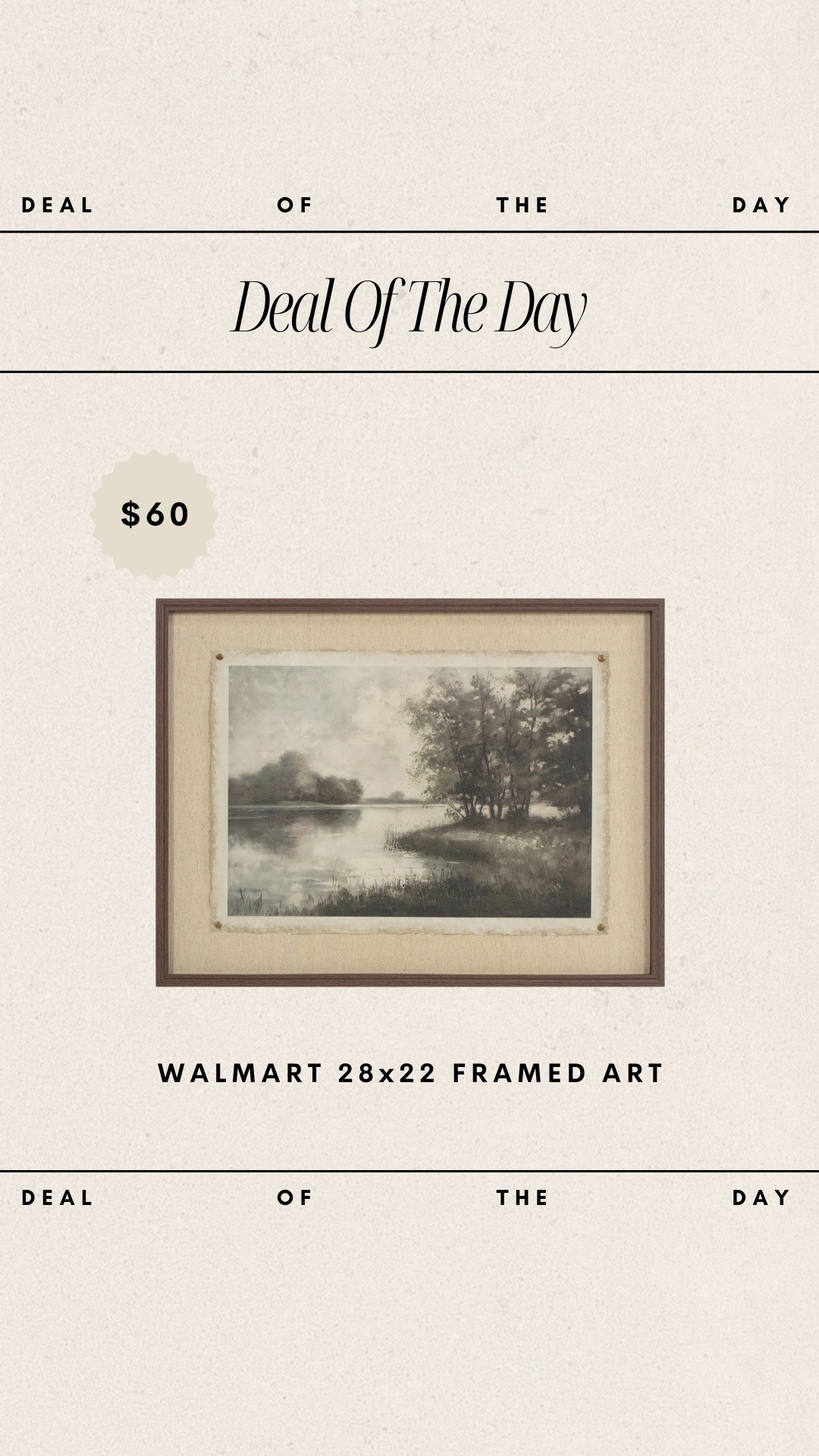 Deal of the Day - Walmart 28x22 Framed Art / only $60!

deal of the day, walmart home, walmart art, walmart deal, affordable art, budget friendly art

#LTKFindsUnder100 #LTKHome #LTKSeasonal