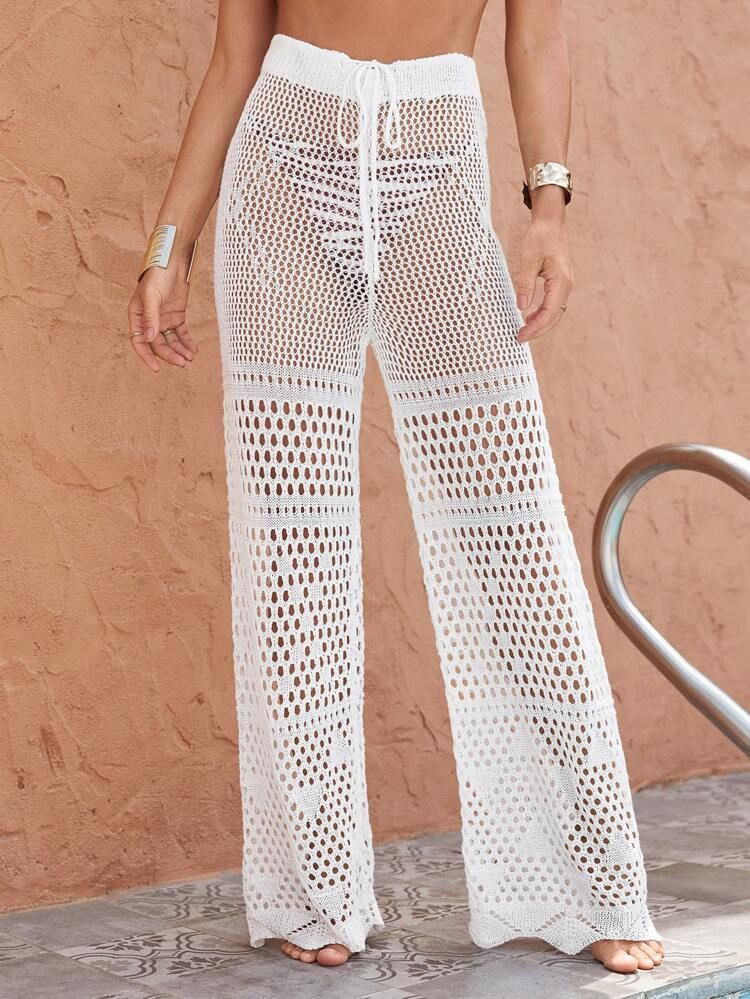 Sheer Cover Up Pants Without Bikini | SHEIN