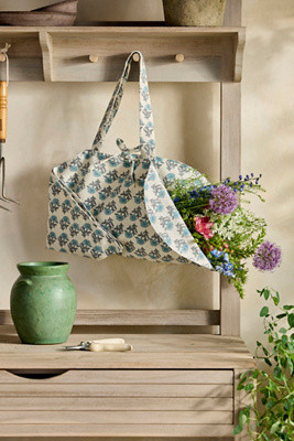 Block Print Canvas Bouquet Bag | Anthropologie (US)