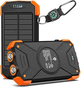 BLAVOR Solar Charger Power Bank, 10,000mAh Portable Wireless Charger with USB C Input/Output for ... | Amazon (US)