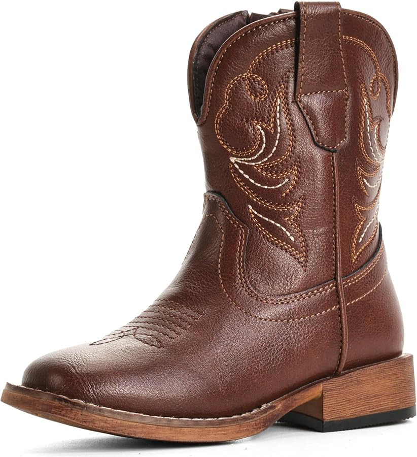 Girls Cowgirl Boots Toddler Boys Cowboy Boots for Kids | Amazon (US)