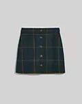 Wool Button-Front Mini Skirt | Madewell