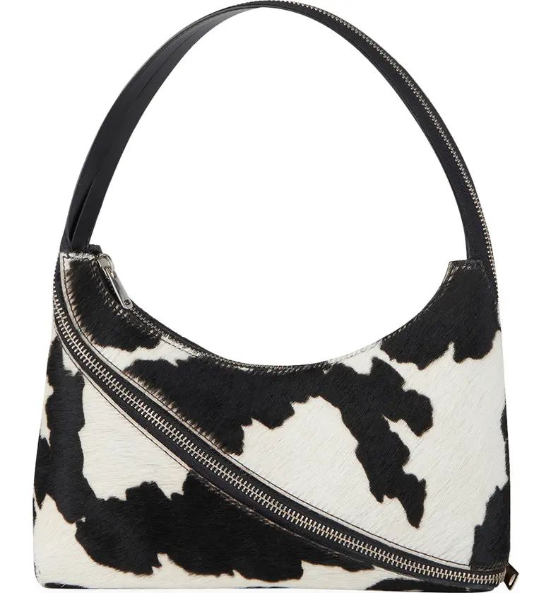 Zip Genuine Calf Hair Baguette Bag | Nordstrom