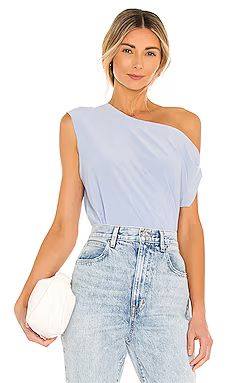 Norma Kamali x REVOLVE Drop Shoulder Top in Celestial Blue from Revolve.com | Revolve Clothing (Global)