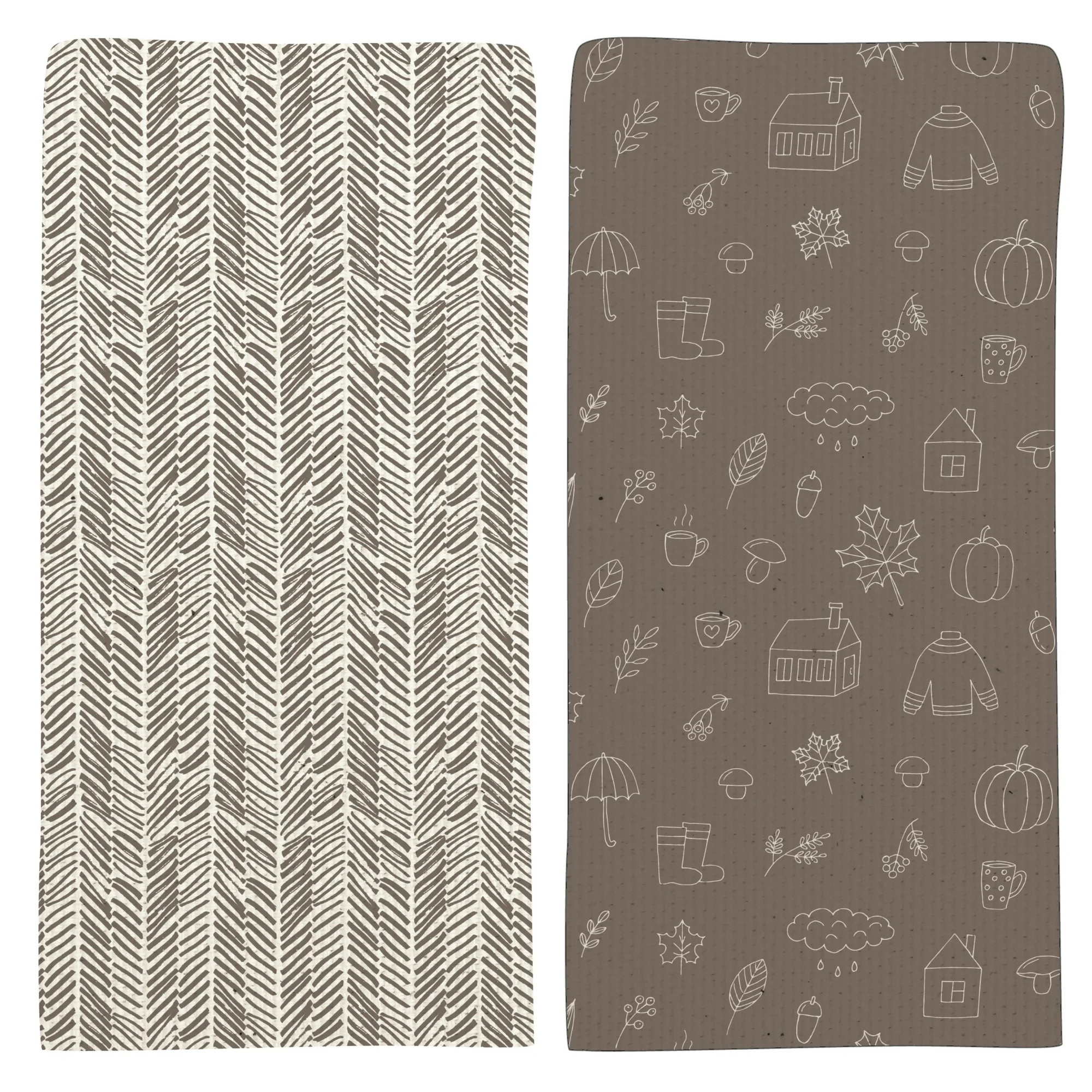 DISH TOWEL 2PK PRINT/FALL ICONS | Walmart (US)