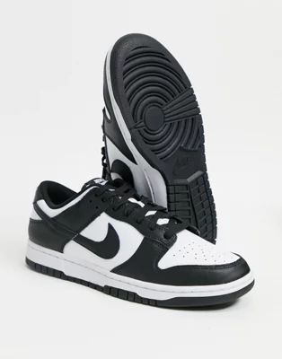 Nike Dunk Low panda sneakers in black and white | ASOS (Global)
