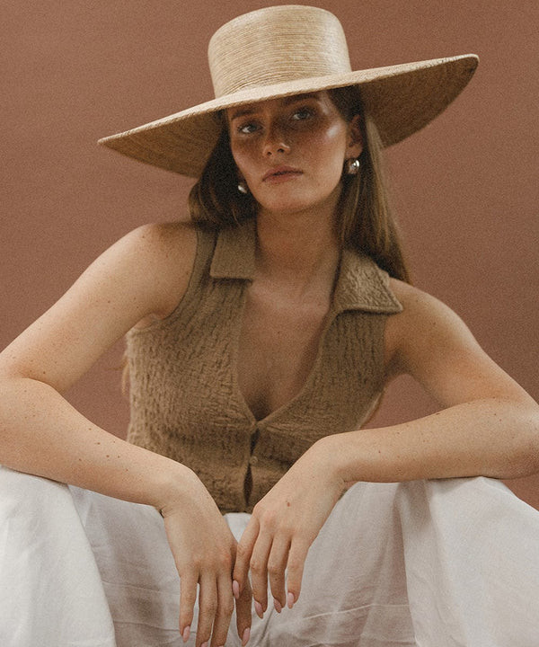 Jae Wide Brim Boater | Gigi Pip