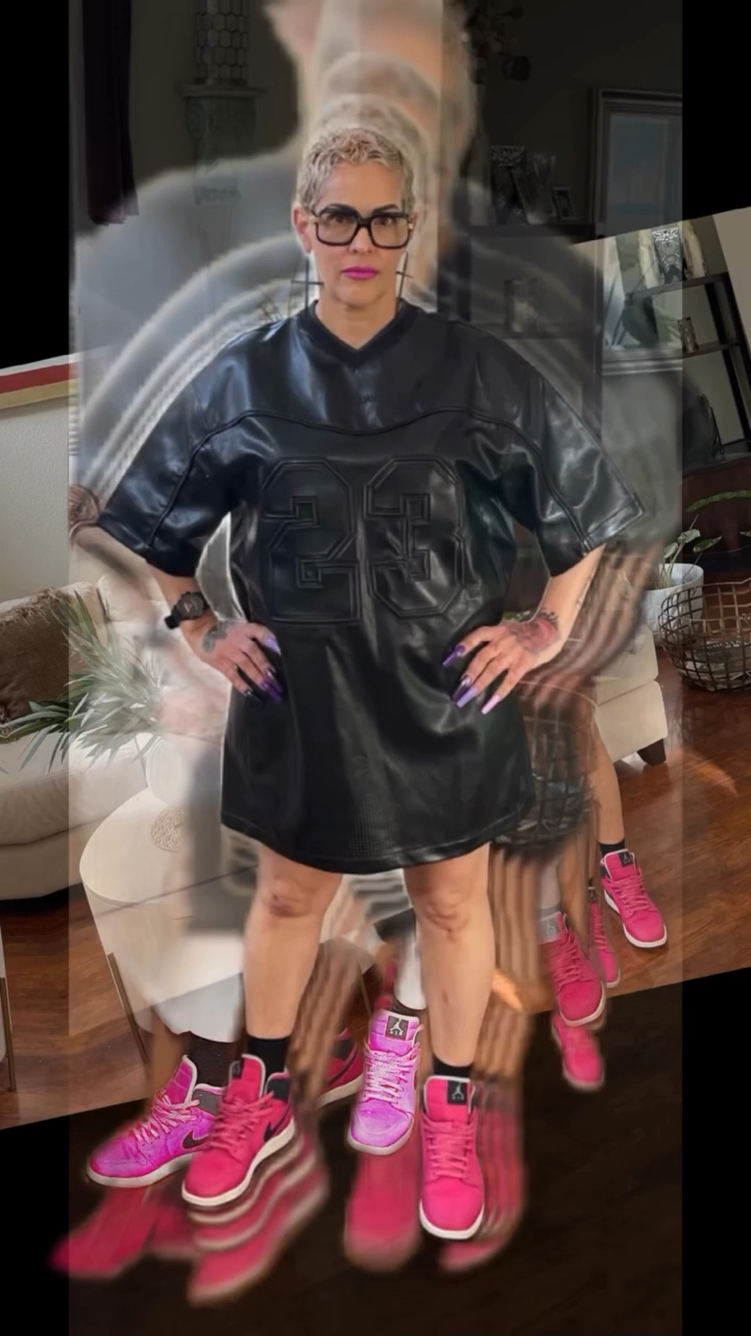 You didn’t build me so you can’t kill me.. Jordan mood right now…. 
Jordan Dress (check) Pink Jordan’s (check), she ready…. #fyp #jordan #fashion