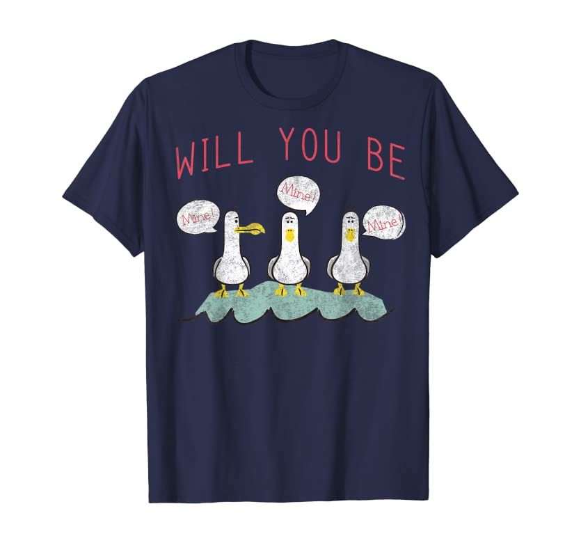 Disney Pixar Finding Nemo Valentine's Day Seagulls Be Mine T-Shirt | Amazon (US)