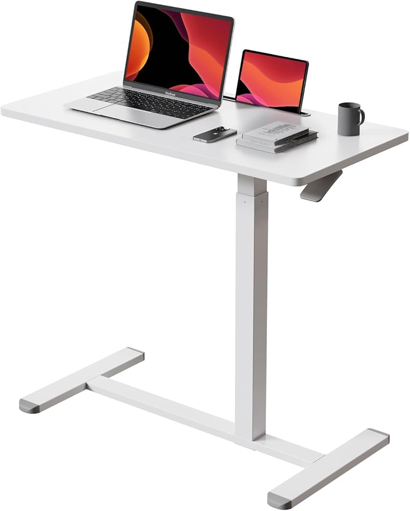Mobile Standing Desk, Pneumatic Adjustable Rolling Desk(31.5 Inches), Portable Laptop Desk with W... | Amazon (US)