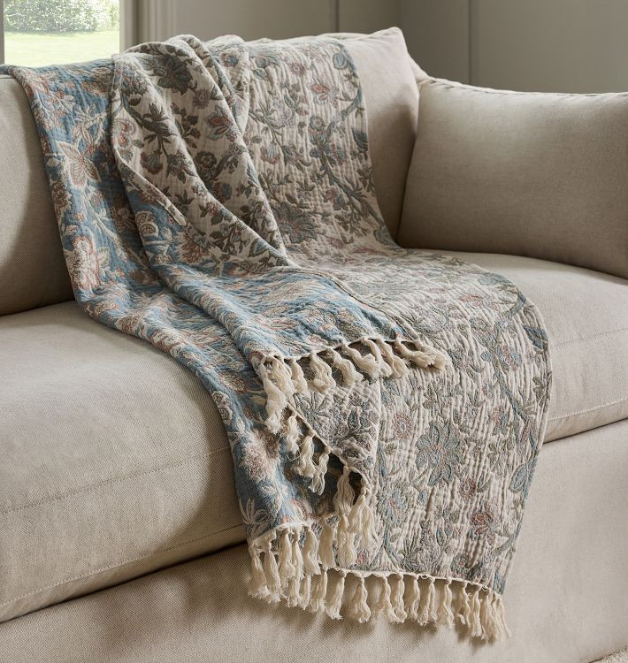 Botanical Cotton Throw | Rejuvenation