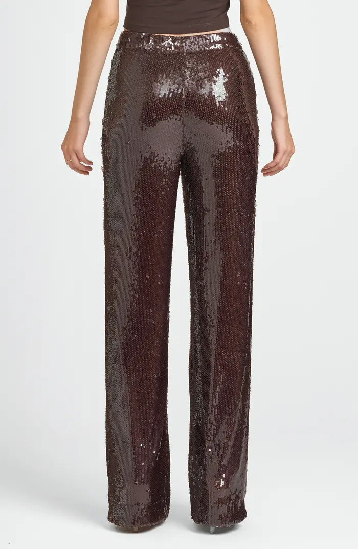 WAYF First Crush Sequin Wide Leg Pants | Nordstrom | Nordstrom