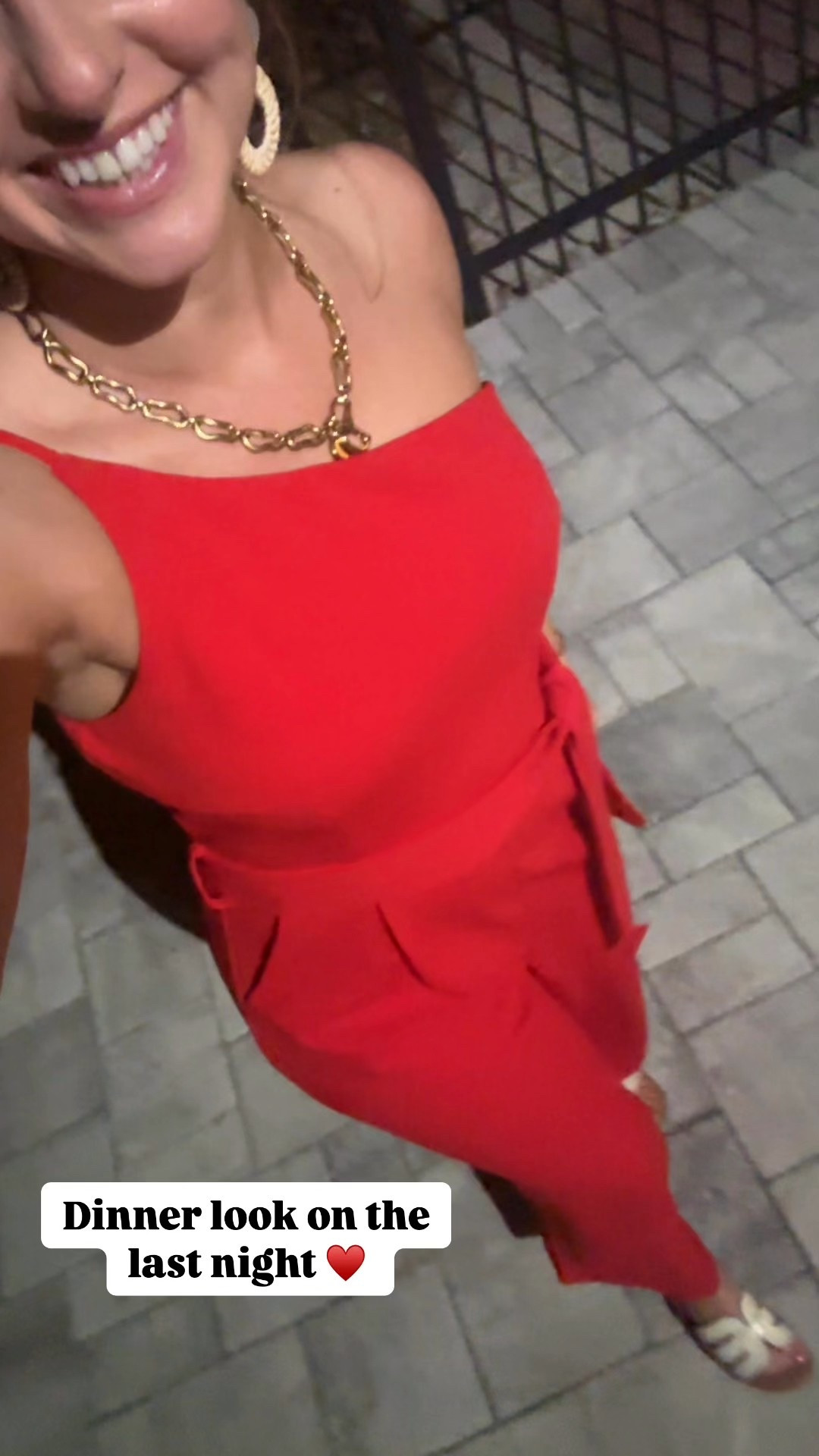 Dinner outfit while on vacation. Girls night look!  ✨Love this one should red jumpsuit, wearing size M , comes in a ton of colors. Thicker sturdy material- amazing quality!!! 

#LTKWatchNow #LTKStyleTip #LTKSeasonal