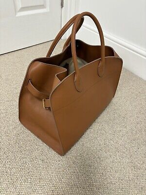 The Row Margaux 15 Camel Smooth Leather In Perfect Condition  | eBay | eBay UK