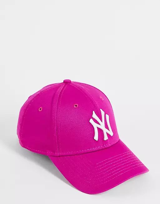 New Era 9Forty NY cap in passion pink | ASOS (Global)