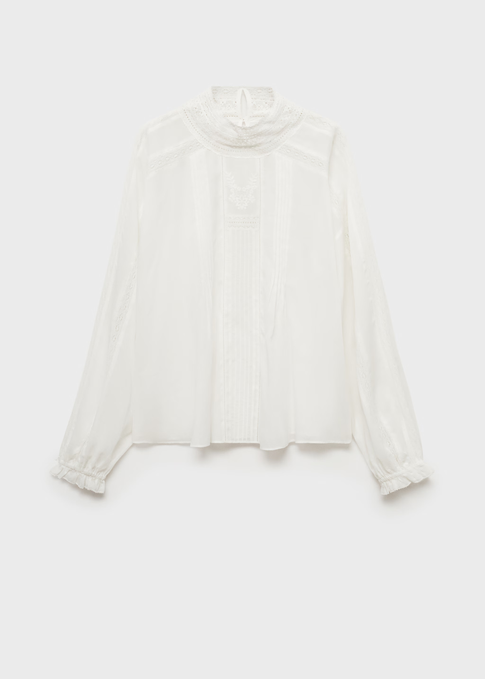 Neck lace blouse | MANGO (US)