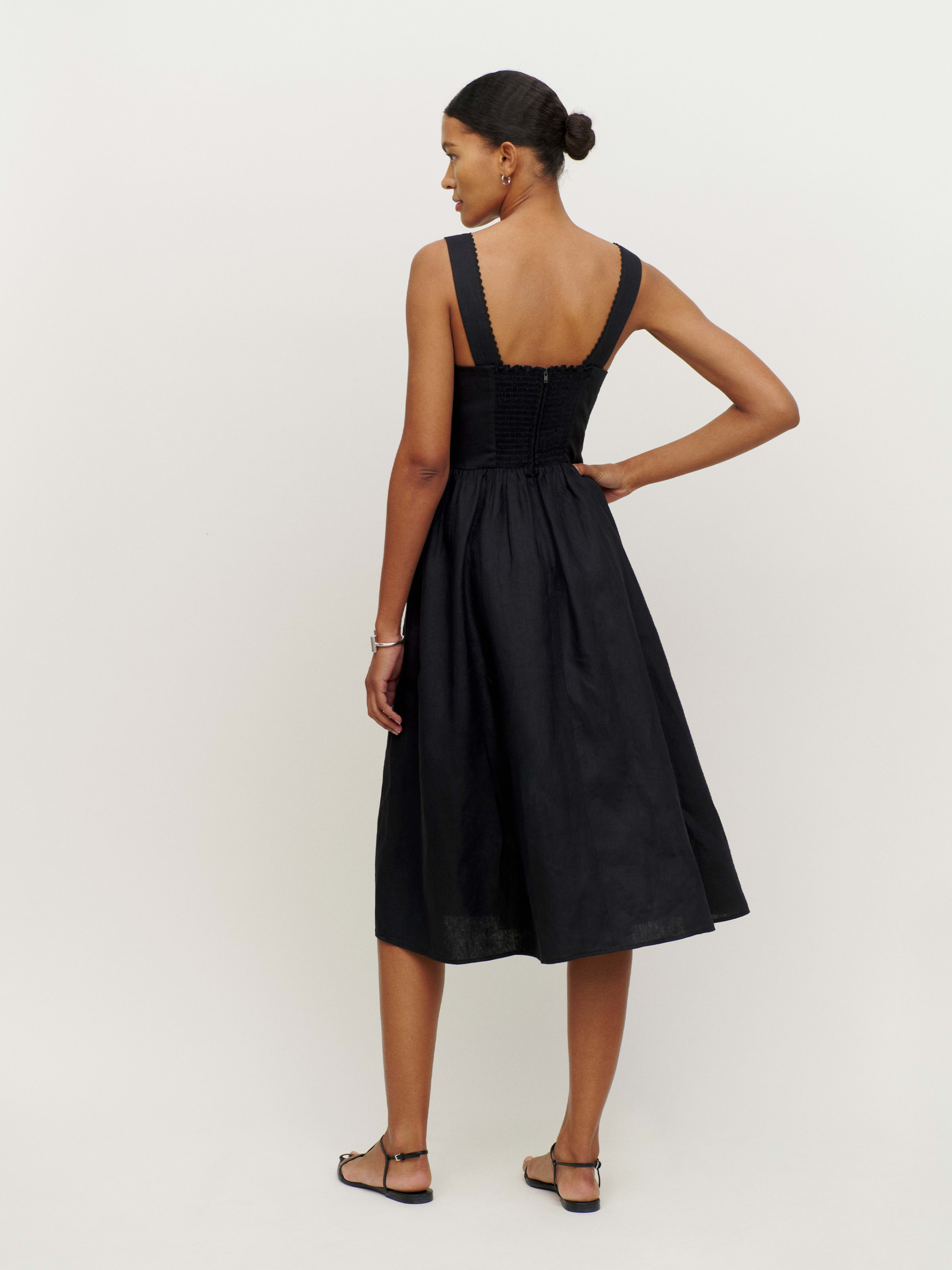 Tagliatelle Linen Dress | Reformation (Global)