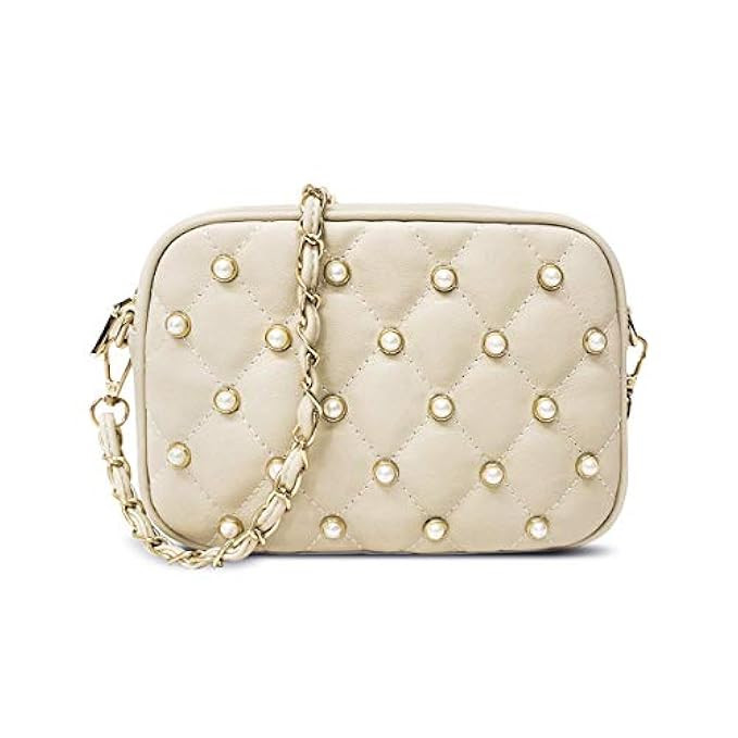 Shoulder Bag with Beads, Ustyle Designer Lightweight Soft PU Bag | Amazon (US)