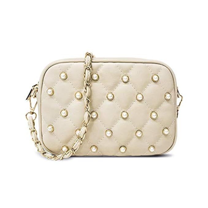 Shoulder Bag with Beads, Ustyle Designer Lightweight Soft PU Bag | Amazon (US)