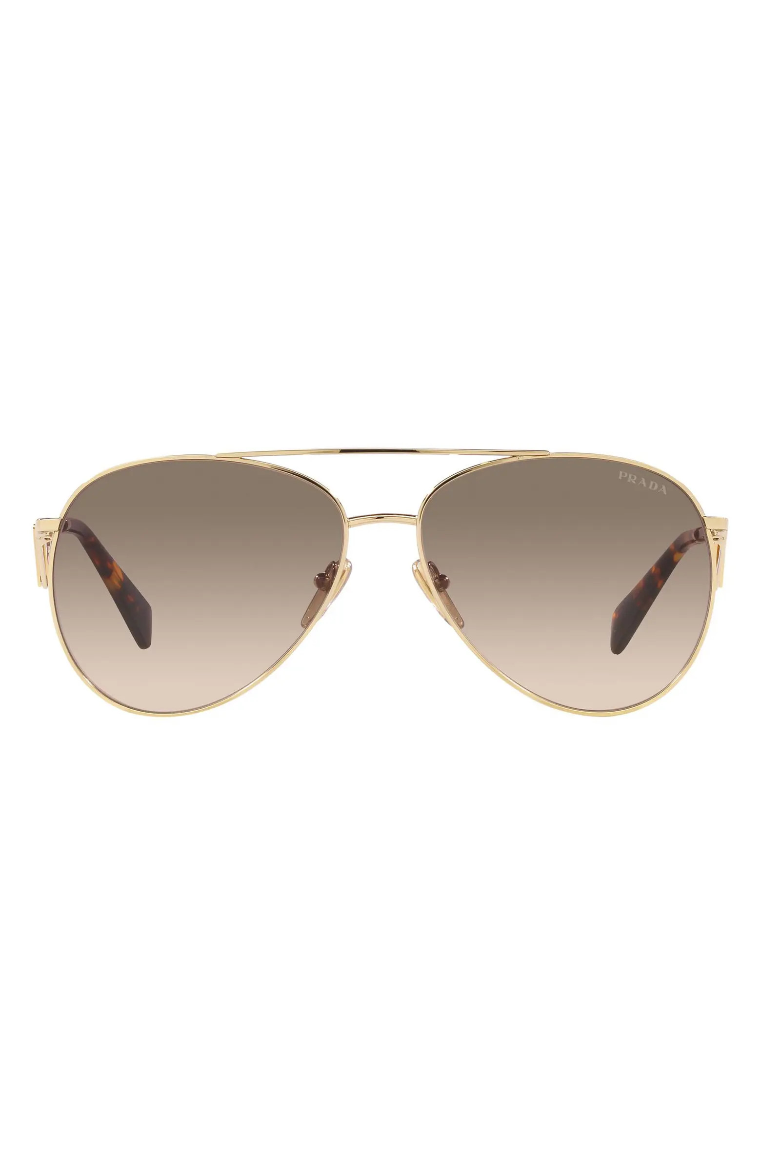 56mm Gradient Pilot Sunglasses | Nordstrom