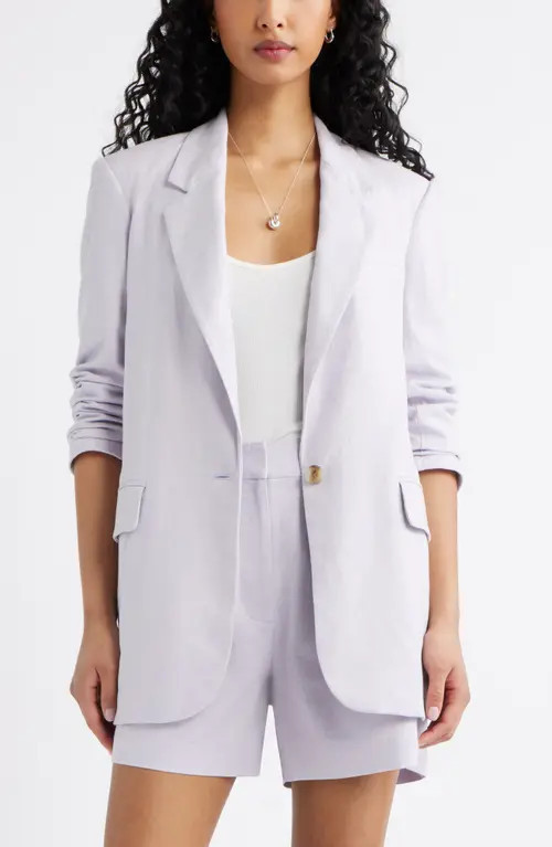 Open Edit Everyday Blazer in Purple Evening at Nordstrom, Size X-Small | Nordstrom
