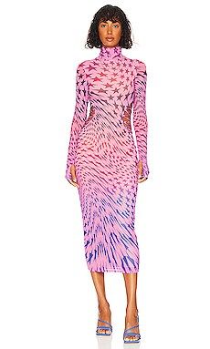 AFRM Juniper Dress in Abstract Pink Star from Revolve.com | Revolve Clothing (Global)