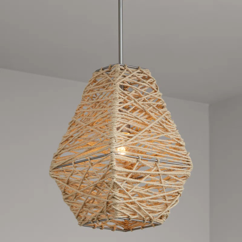 Gerrell 1 - Light Gray/Beige Single Pendant | Wayfair North America